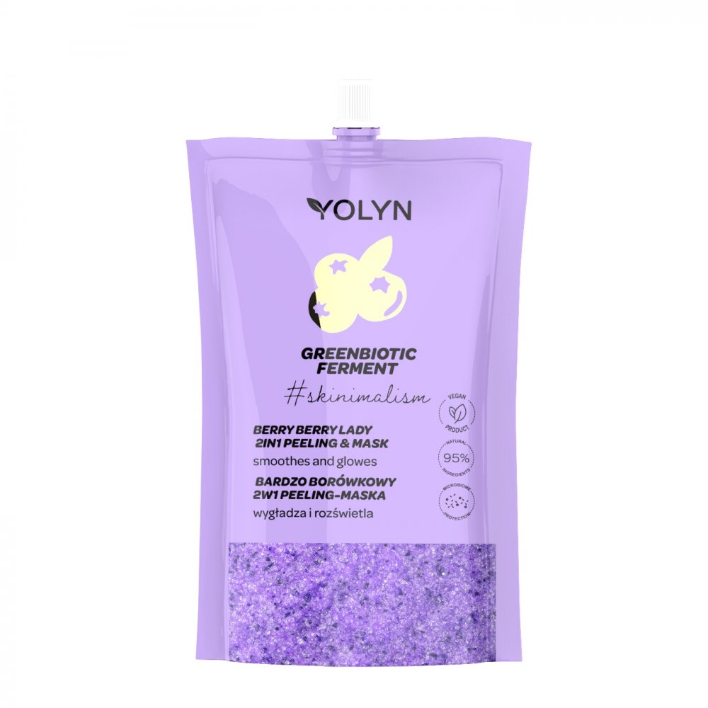 Greenbiotic Ferment Rozjasňujúca Peelingová Maska Na Tvár Very Blueberry 50ml