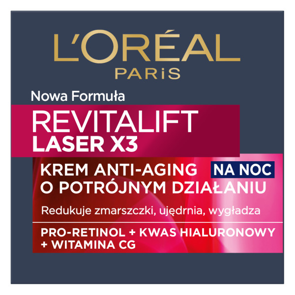 L'Oréal Revitalift Laser X3 Noc Anti-Age Krem-maska 50 ml