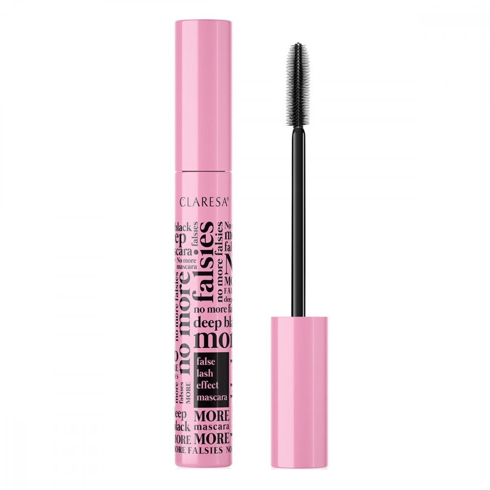 Claresa, No More Falsies Deep Black řasenka s efektem umělých řas 10g