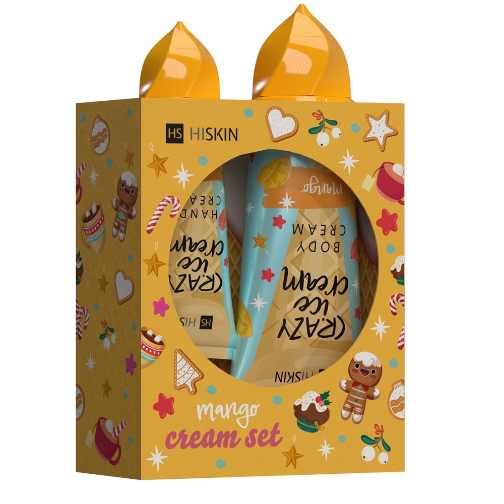 HiSkin Mango Cream set krém na ruky 60ml + telový krém 200ml