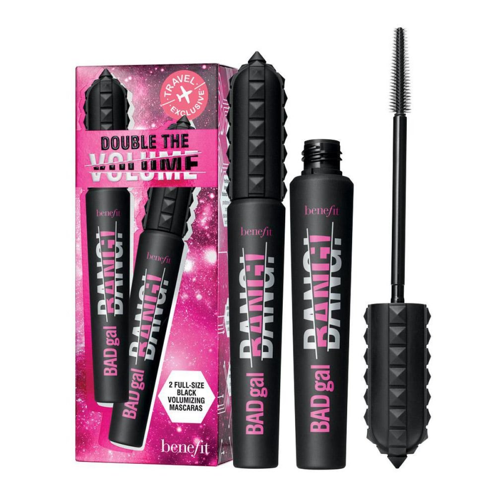 Double The Volume Travel Set Zestaw Pogrubiający Tusz Do Rzęs Black 2x8.