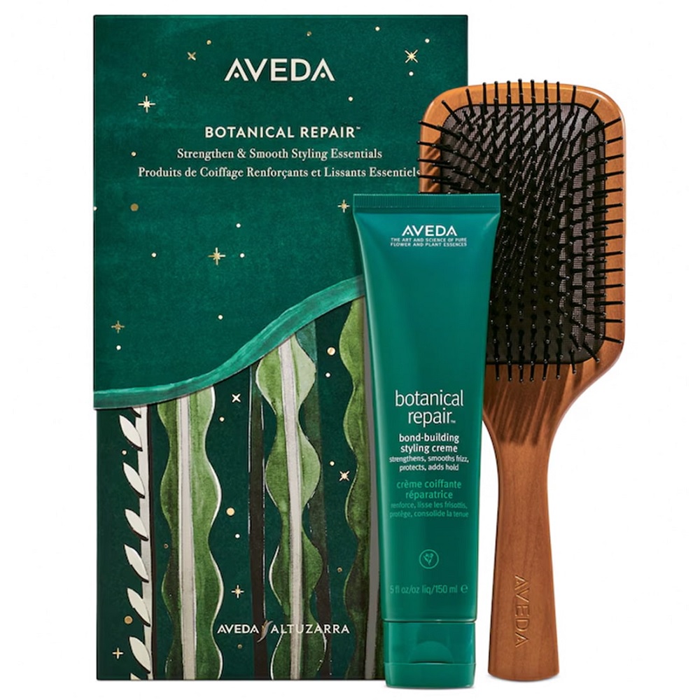 Súprava krému na úpravu vlasov Aveda Botanical Repair 150 ml + drevená kefa na vlasy