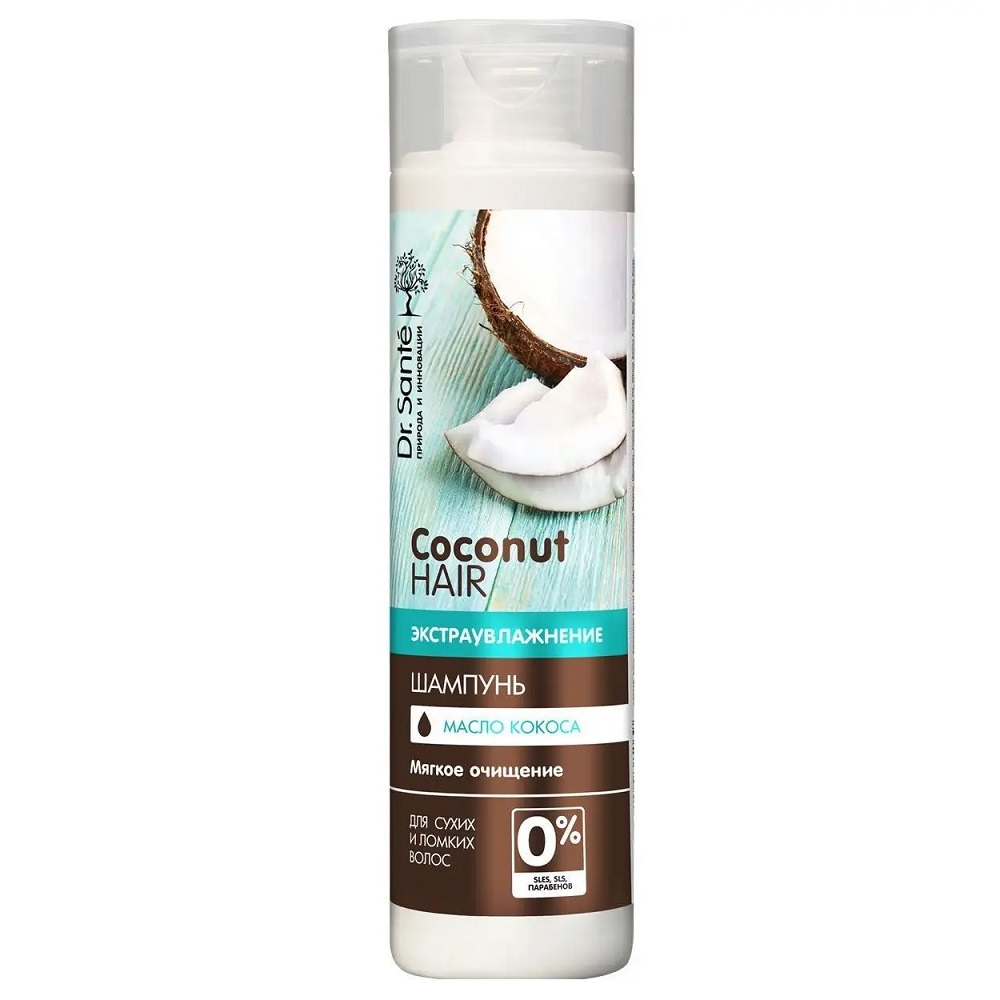 Dr. Sante Coconut Hair Shampoo extra hydratačný šampón s kokosovým olejom na suché a lámavé vlasy 250ml