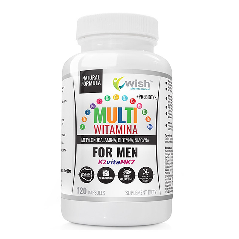 For Men Multivitaminový Komplex + Prebiotický Doplněk Stravy 120 Kapslí