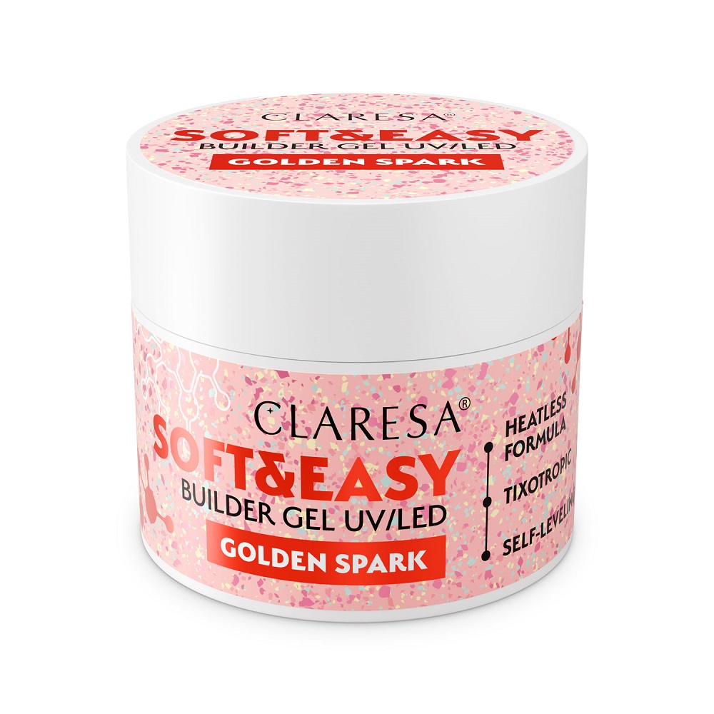 Soft&Easy Builder Gel żEl Budujący Golden Spark