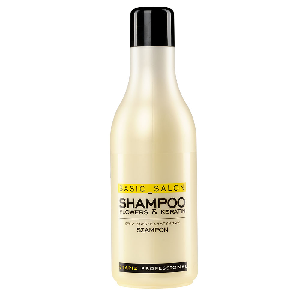 Basic Salon Flowers & Keratin Shampoo Kwiatowo-keratynowy Szampon Do Włosów