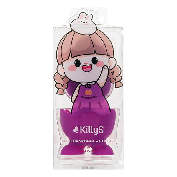 Tamagotchi Girl Gąbeczka Do Makijażu Ze Stojakiem Violet 1szt.