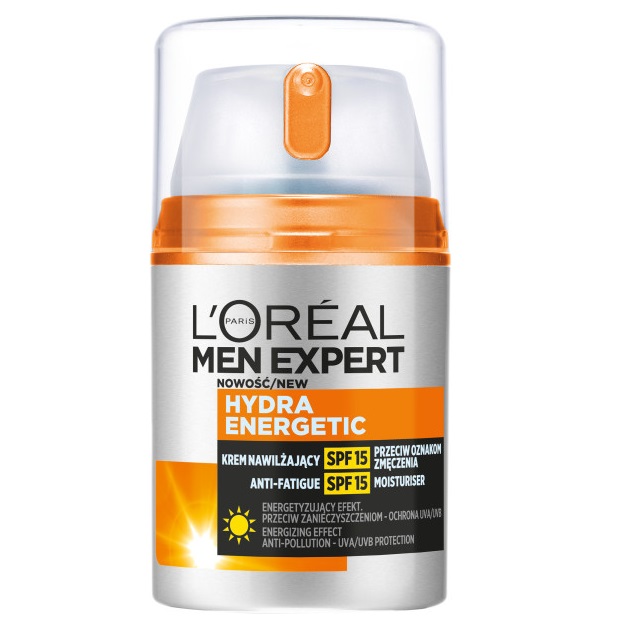 L'Oreal Paris, Pánsky hydratačný krém Expert Hydra Energetic proti známkam únavy SPF15 50ml