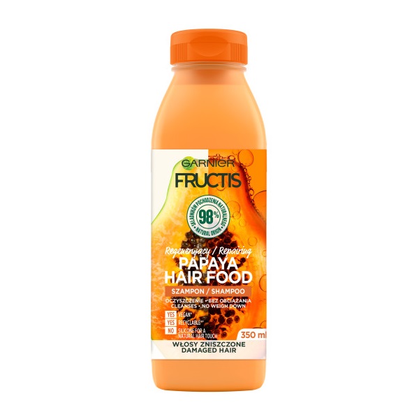 Fructis Papaya Hair Food Szampon Regenerujący Do Włosów Zniszczonych