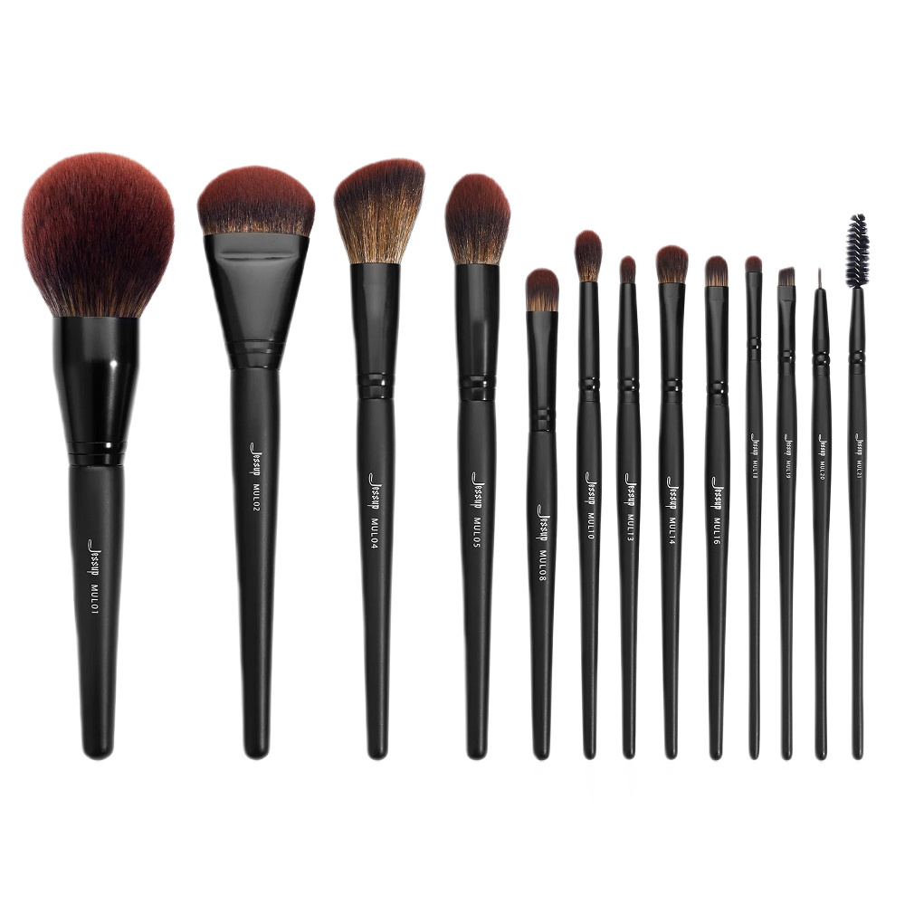 JESSUP, Makeup Lover Makeup Brush Collection sada štětců na líčení Phantom Black 13ks.