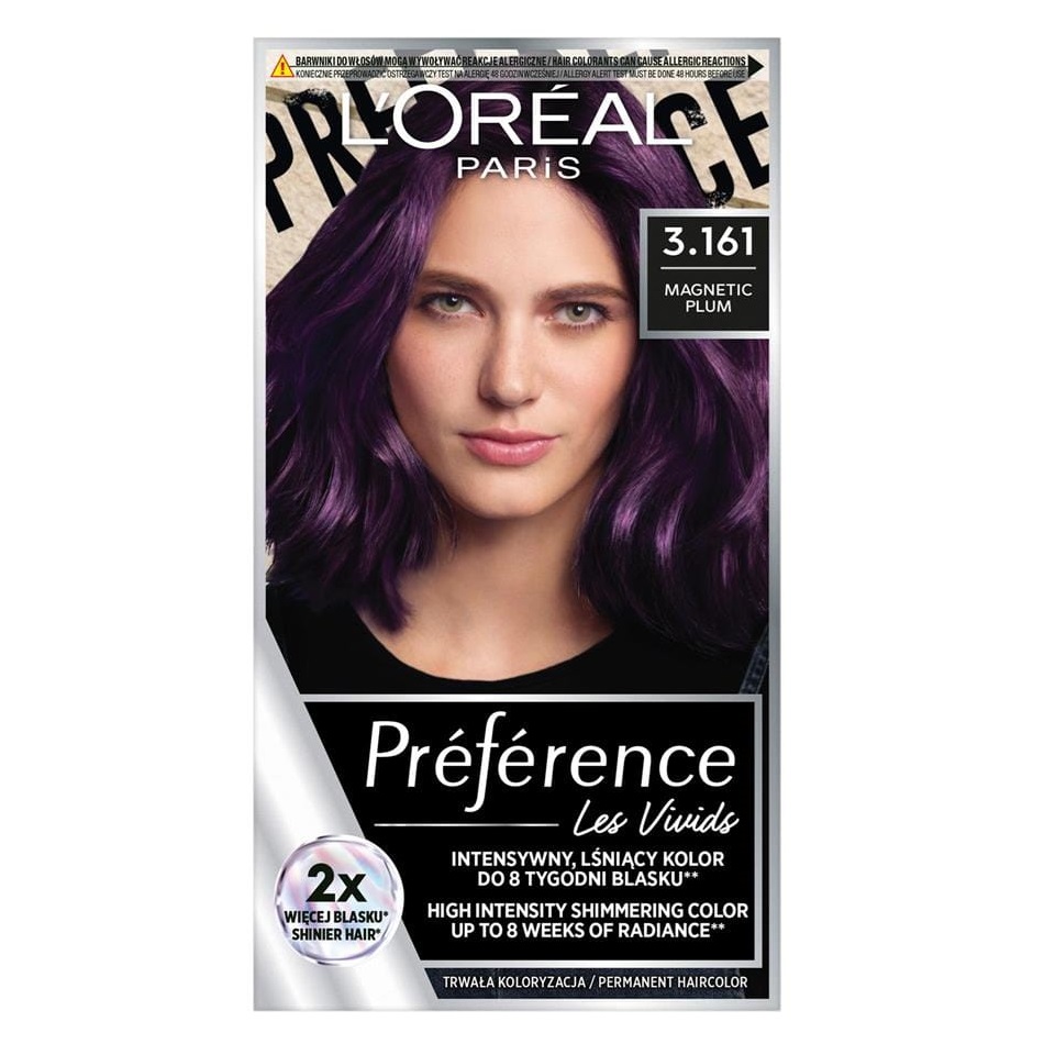L'Oréal Paris, Preference Vivids farba na vlasy 3.161 Magentic Plum