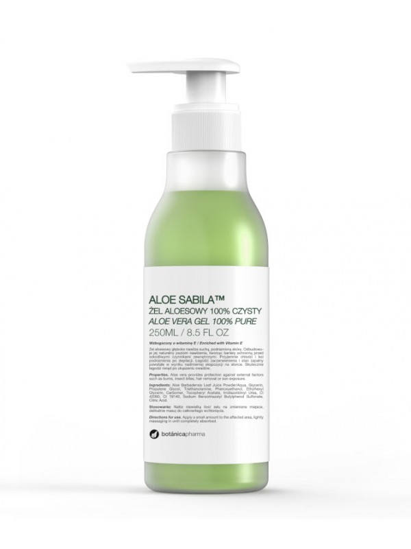 BOTANICAPHARMA_Aloe Sabila 100% čistý gél z aloe vera 250ml