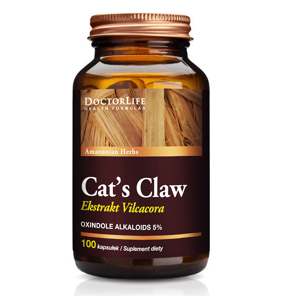 Cat's Claw Koci Pazur Extract Suplement Diety 100 Kapsułek