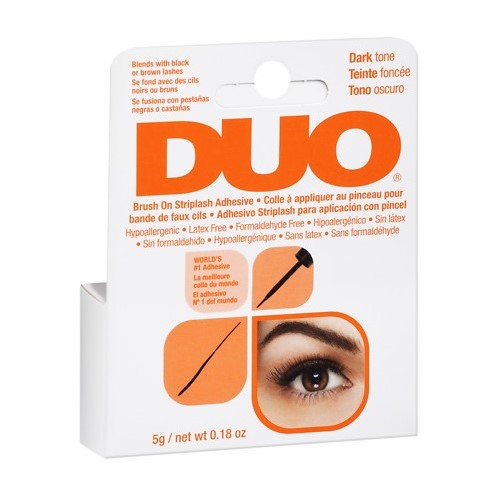Duo Brush-On Striplash Adhesive Eyelash Glue With Brush, Dark