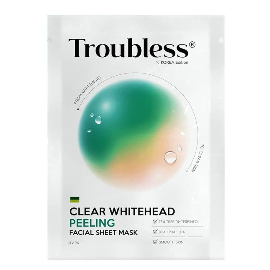 Clear Whitehead Peeling Facial Sheet Mask Peelingująca Maska W Płachcie