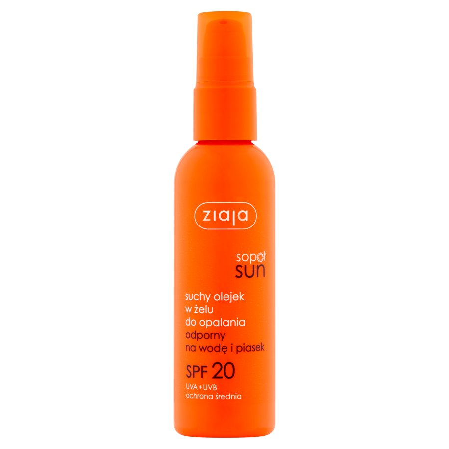 Ziaja Sopot Sun SPF20 UVA + UVB suchý olej na opaľovanie v gélu rozprašovač 90 ml