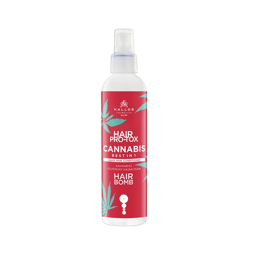 Kallos Pro-Tox Cannabis Hair Bomb bezoplachový kondicionér 200 ml