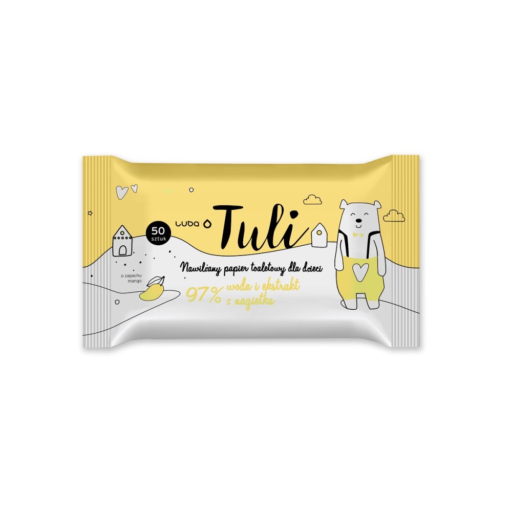 Tuli Moistened Children's Toilet Paper Mango