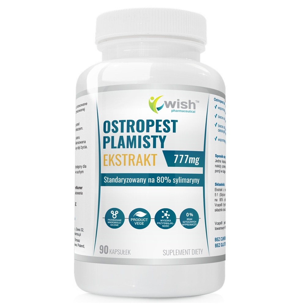 Ostropest Plamisty Ekstrakt Suplement Diety 90 Kapsułek