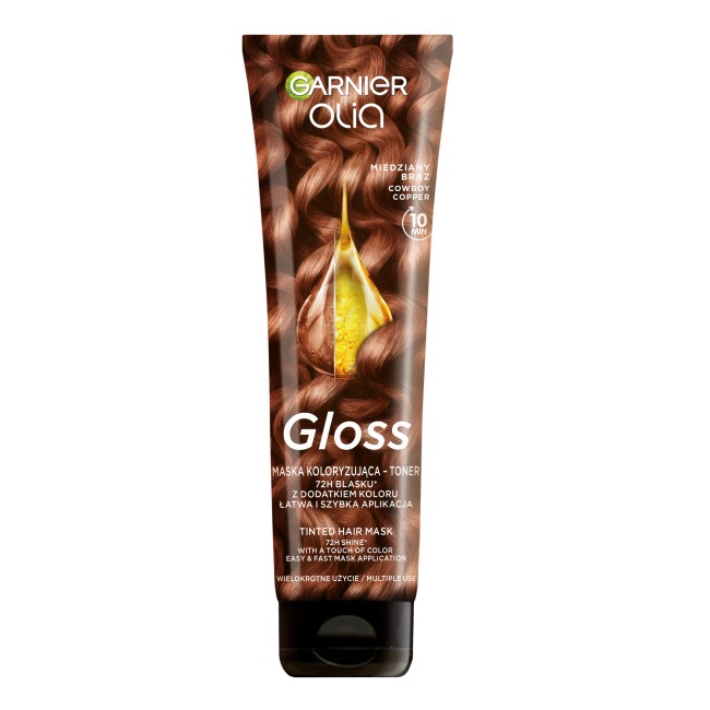 Olia Gloss Barvicí Přípravek – Tónovací Přípravek Na Vlasy, Měděně Hnědá