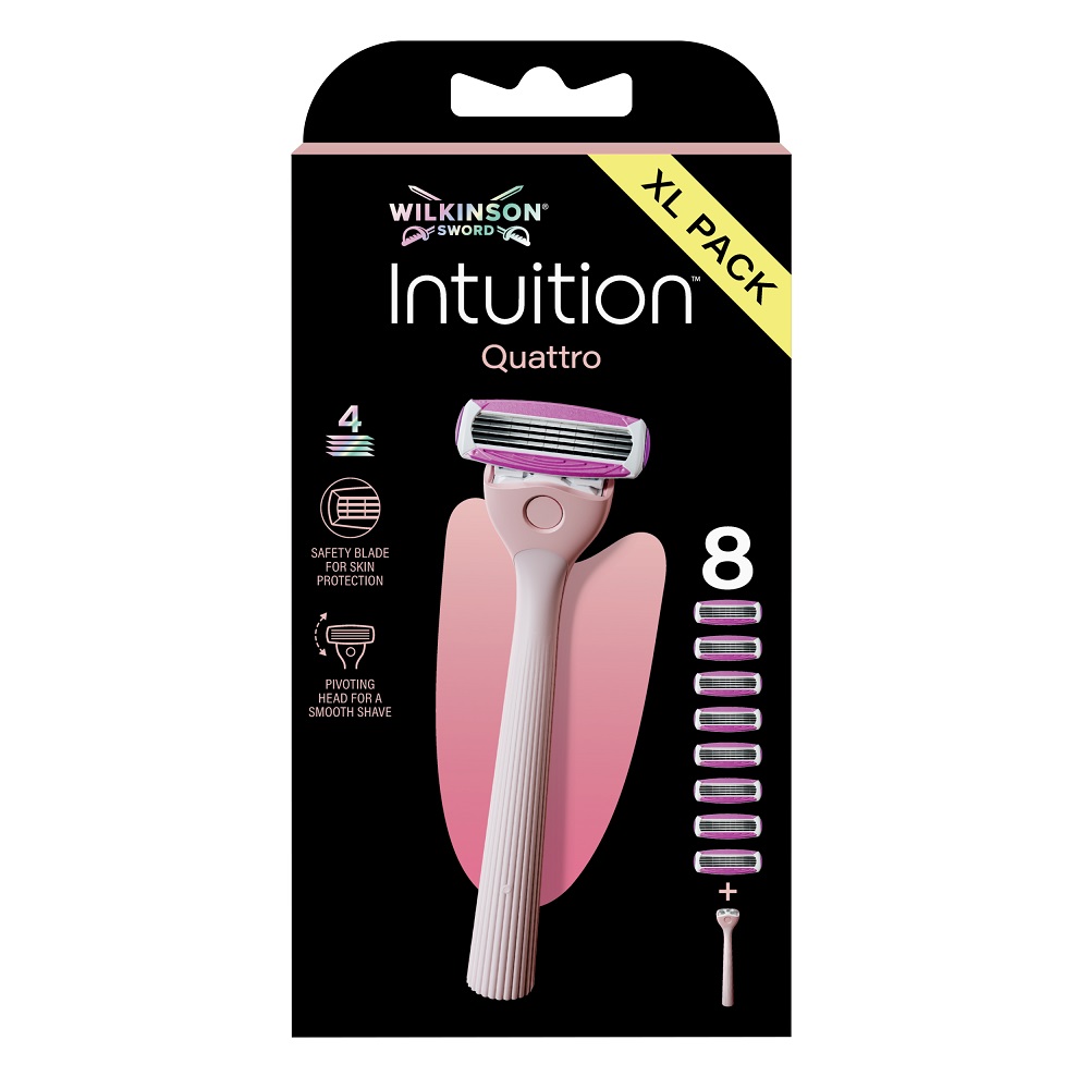Intuition Quattro Maszynka Do Golenia Z 4 Ostrzami I 8 Wkładów