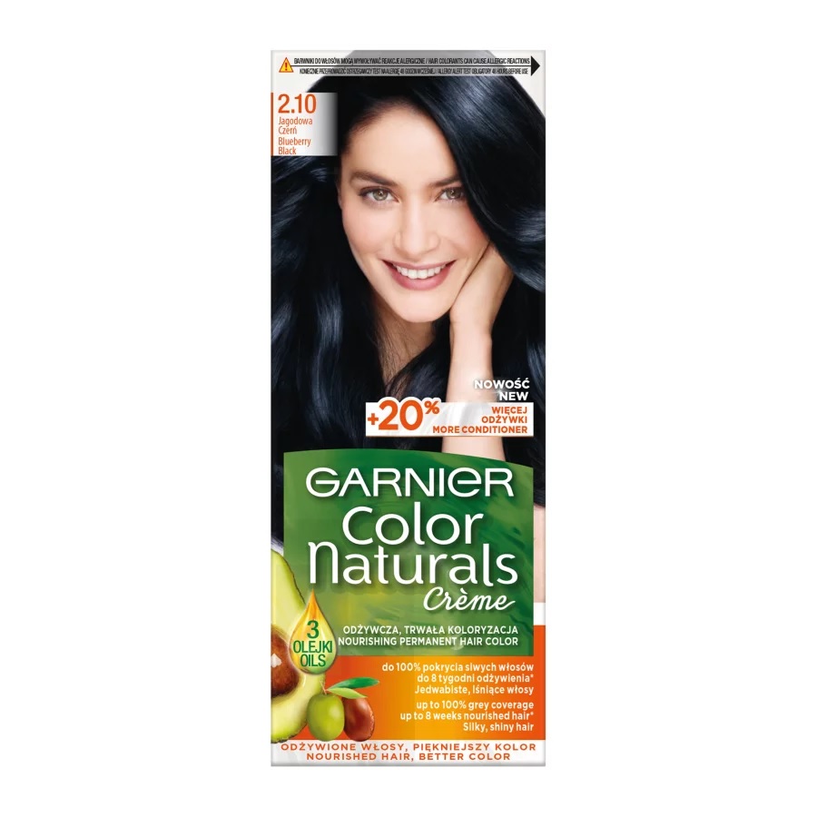 Color Naturals Creme Krem Koloryzujący Do Włosów 2.10 Jagodowa Czerń