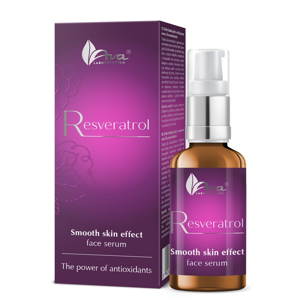 Ava Laboratorium Resveratrol sérum na tvár s hladkým účinkom na pleť 15ml
