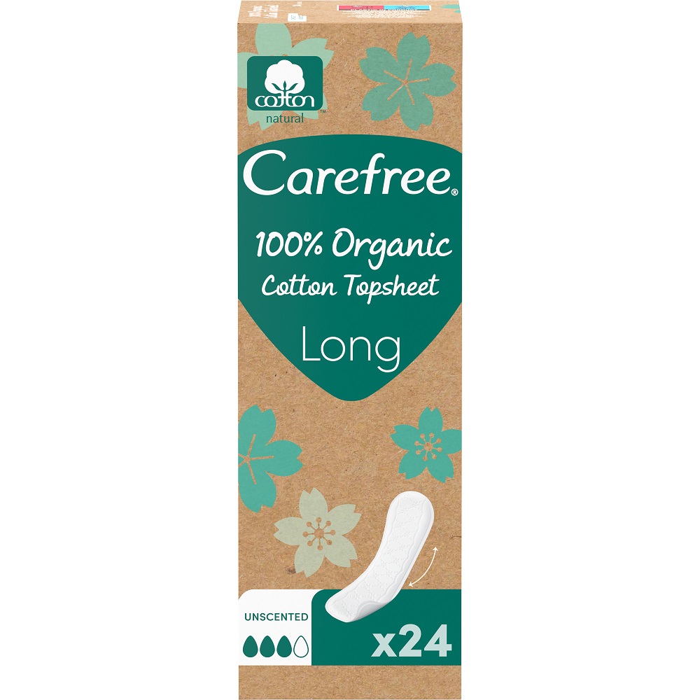 Organic Cotton Long Wkładki Higieniczne 24szt