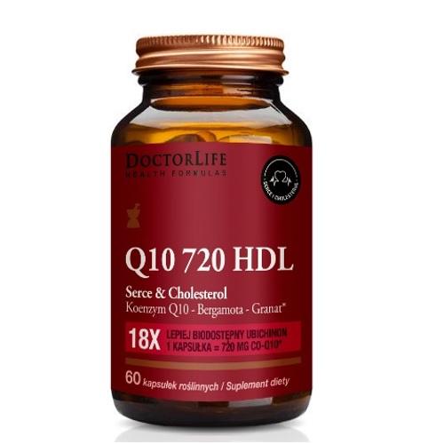 Q10 720 HDL Serce & Cholesterol Suplement Diety 60 Kapsułek
