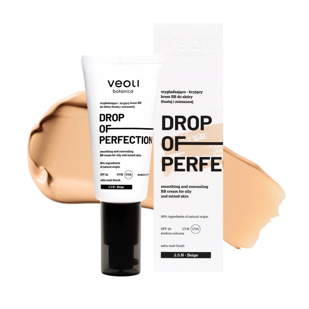 Drop Of Perfection BB Cream Drop Of Perfection Vyhlazující A Krycí BB Krém Pro Mastnou A Smíšenou Pleť 1,5 N Ivory 3