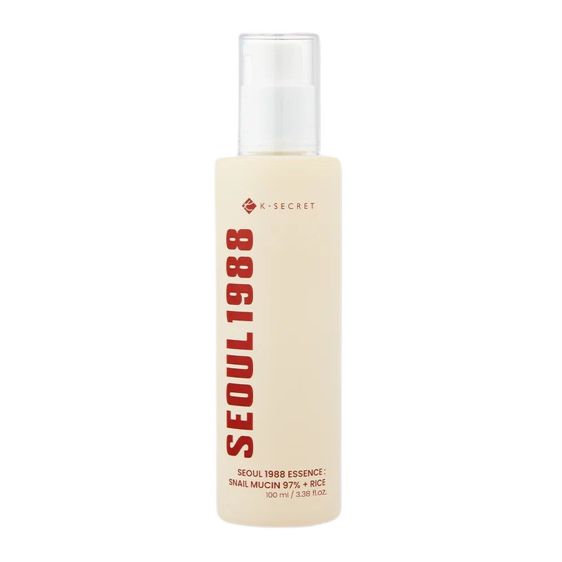 Seoul 1988 Essence Snail Mucin 97% + Rice Soothing Face Essence With Filtered Snail And…