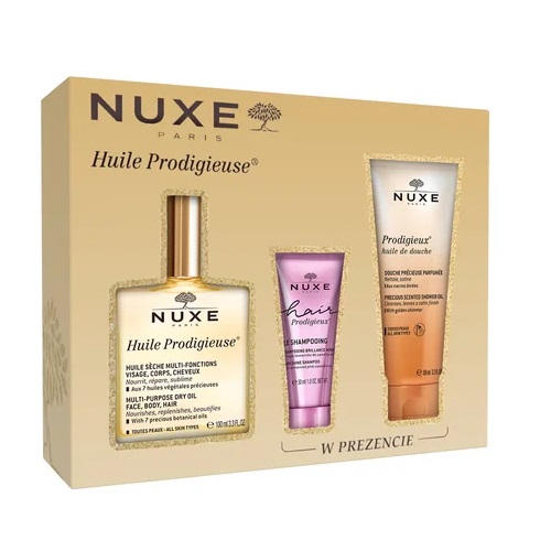 Zestawy Prezentowe Dla Kobiet Sada Huile Prodigieuse: Suchý Olej 100 Ml + šAmpón Na Vlasy 30 Ml + Sprchový Olej 100 Ml