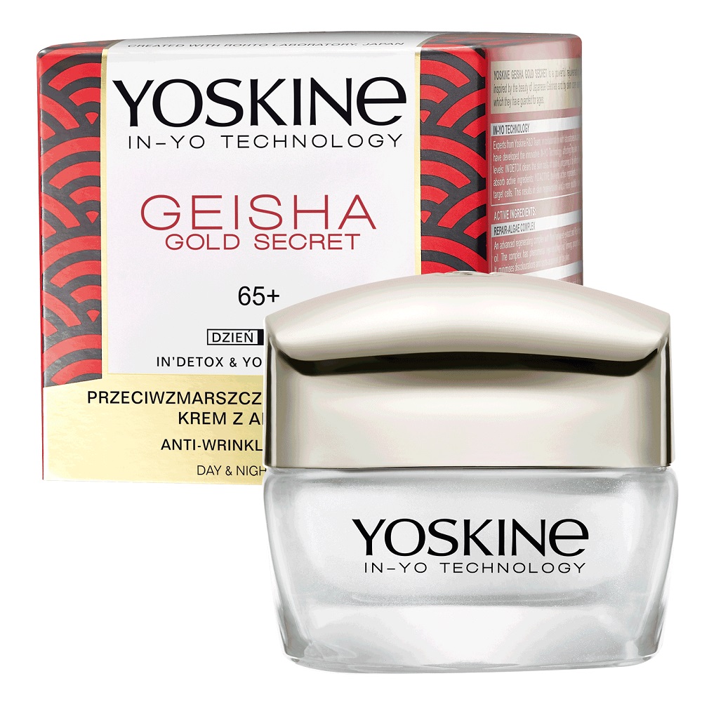 Yoskine Geisha Gold Secret denný a nočný krém na tvár 65+ 50 ml