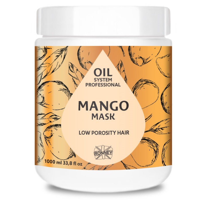 Professional Oil System Mask S Nízkou Pórovitosťou Mango 1000 Ml