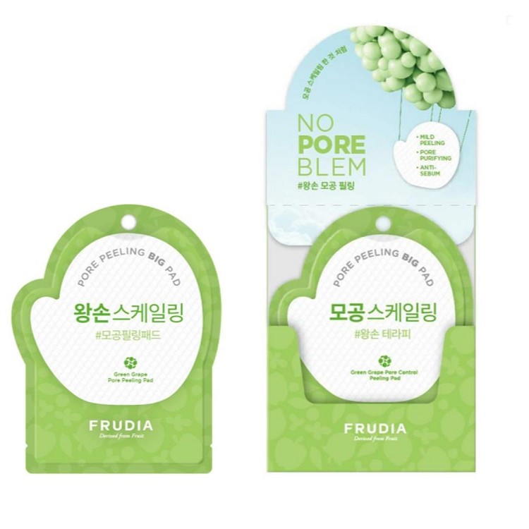 Green Grape Pore Peeling Pad Jednorazový Peelingový Vankúšik Na Báze Extraktu Z Hrozna 1ml