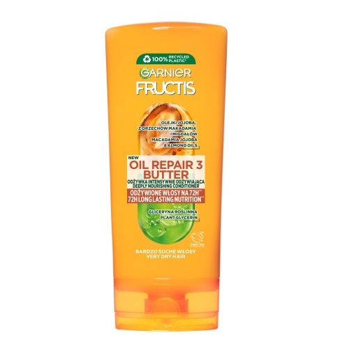 Fructis Oil Repair 3 Butter Posilňujúci Kondicionér Na Veľmi Suché A Poškodené Vlasy 20…