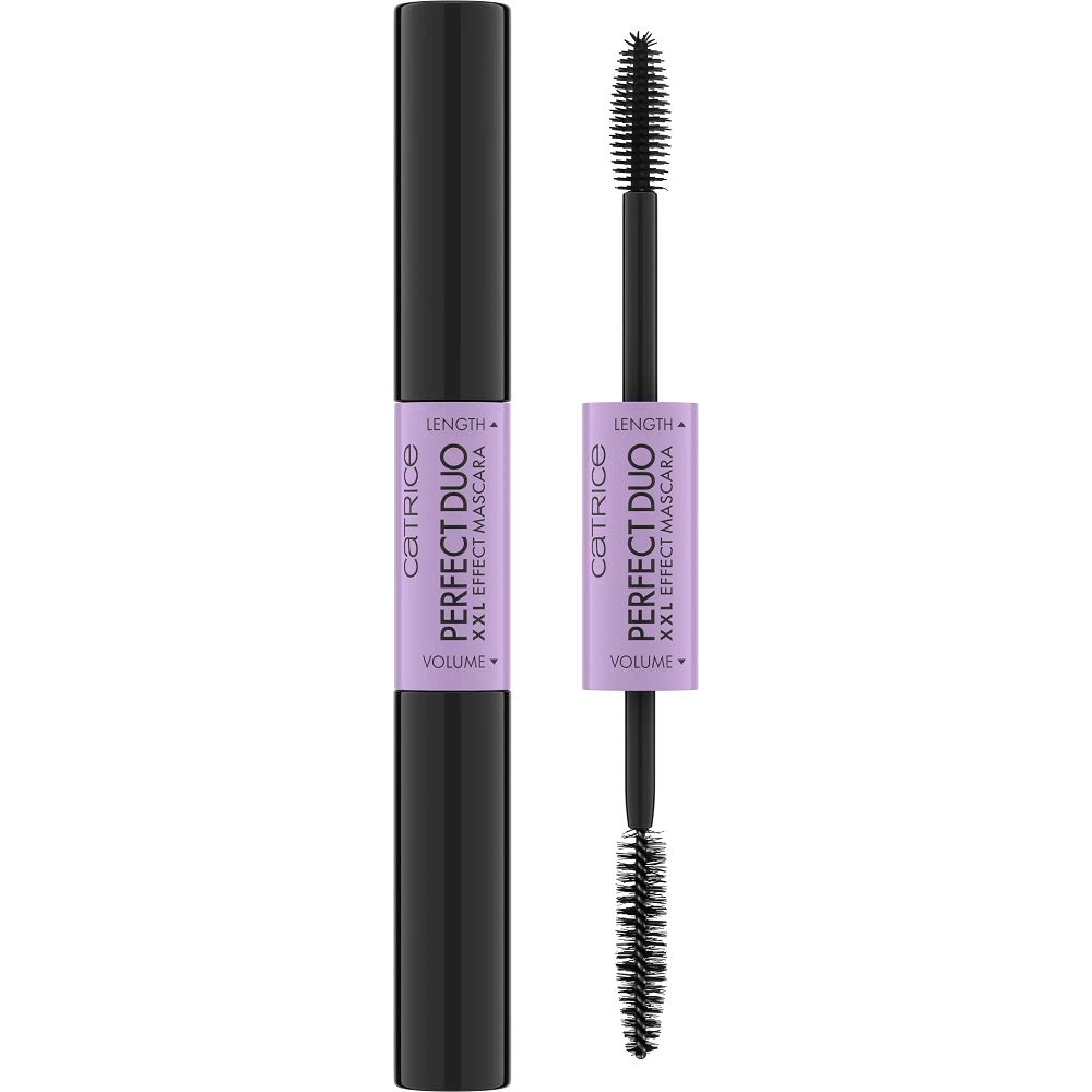 Catrice Perfect Duo XXL Effect řasenka 2 v 1 010 černá 8ml