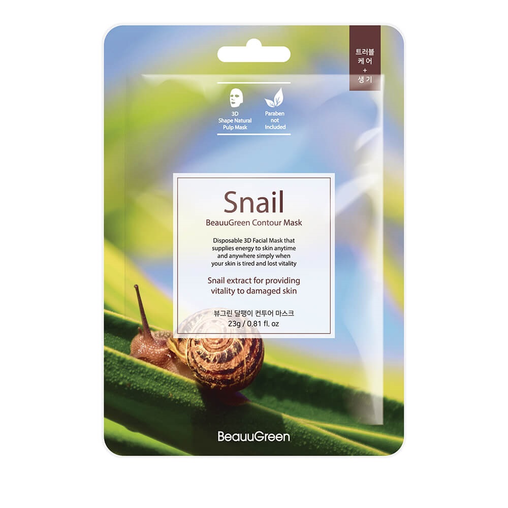 _Snail Contour Mask Kórejská Maska So Slimačím Hlienom 23ml