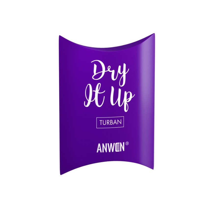 Dry It Up Hair Turban Purple