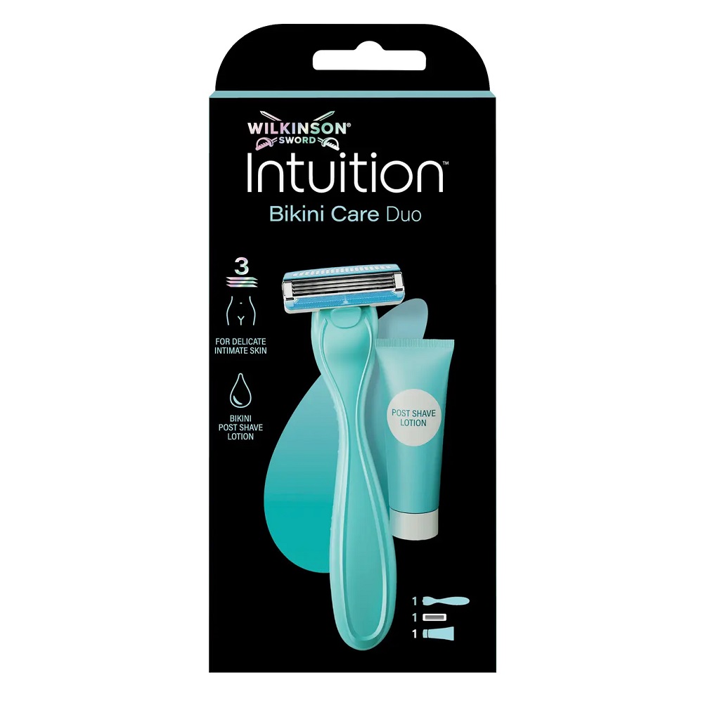 Intuition Bikini Care Duo Zestaw Maszynka Do Golenia Z 3 Ostrzami + Kojący Balsam Po Go…