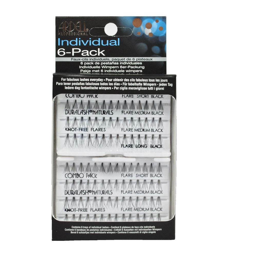 Individual Combo Pack Zestaw 56 Kępek Rzęs 6-Pack Black