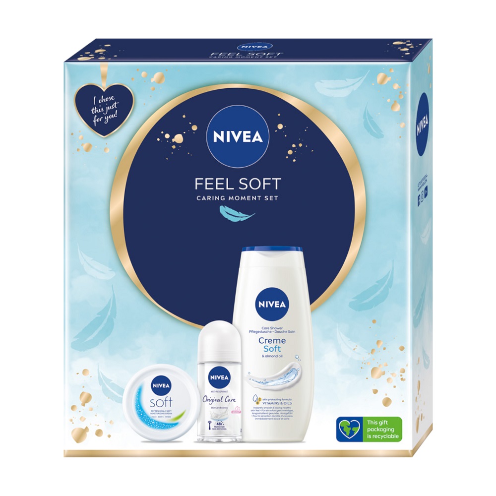 Feel Soft Zestaw Antyperspirant Roll-on + Krem Intensywnie Nawilżający + żEl Pod Prysznic