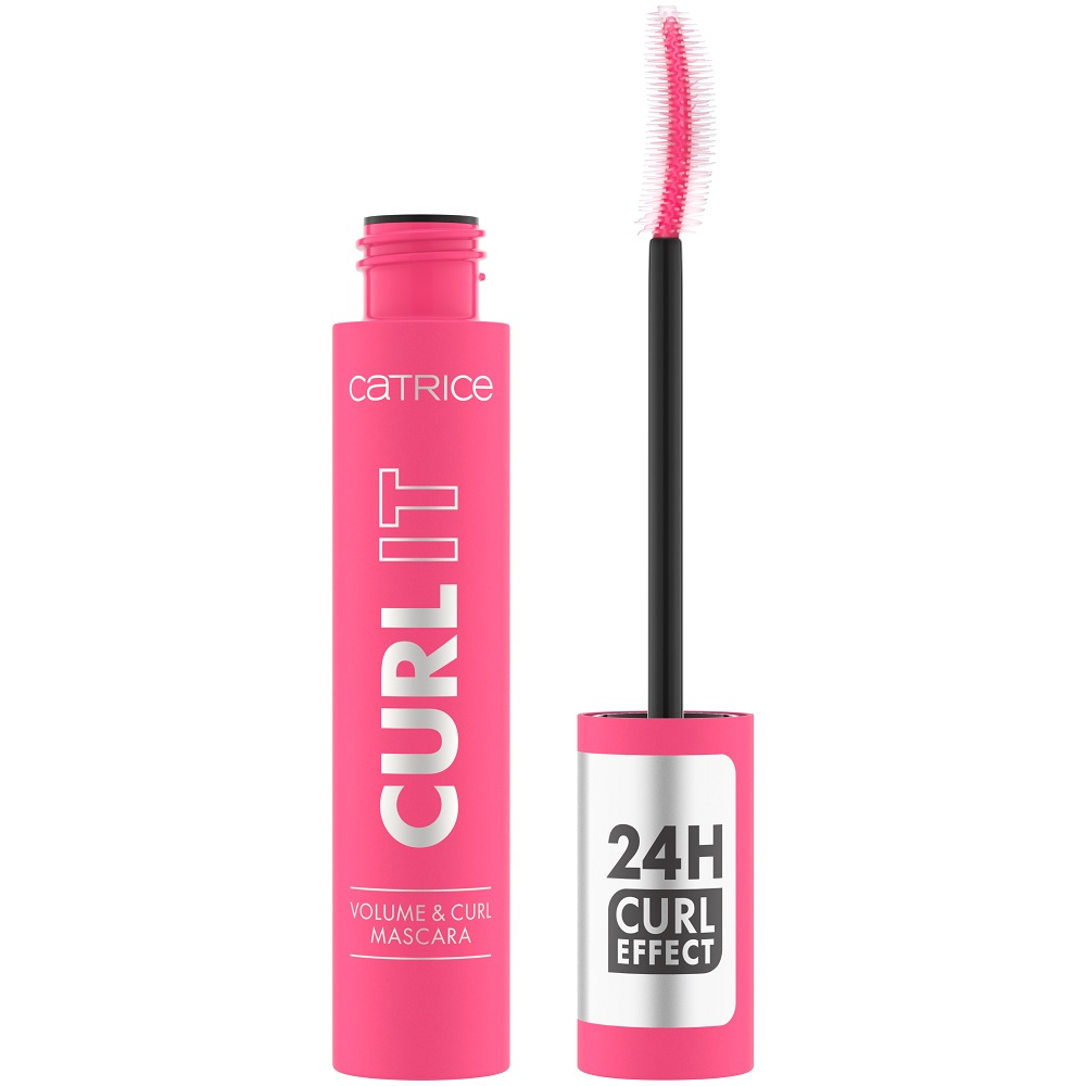 Catrice, Curl It Volume &amp; Curl Curl Mascara Řasenka na natočení řas 010 Deep Black 11ml