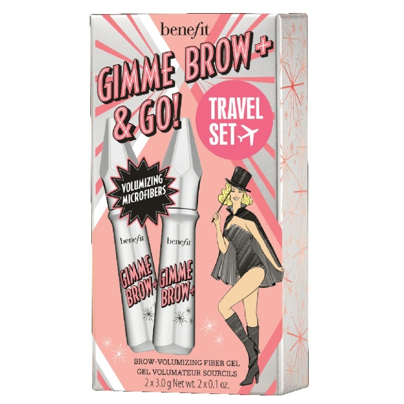 Benefit Gimme Brow+ Brow-Volumizing Duo 1 balení 3 Neutral Light Brown objemový gel na obočí 2 x 3 g