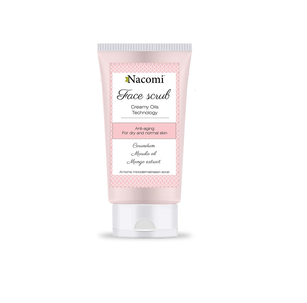 Nacomi Pleťový peeling proti vráskam s korundom a arganovým olejom 75 ml