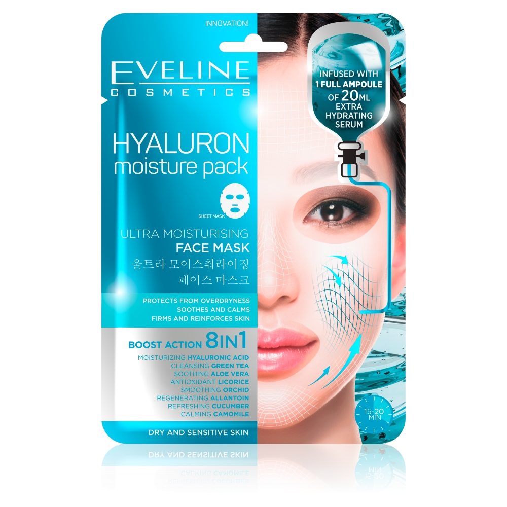 Hyaluron Moisture Pack Ultranawilżająca Maska Z Kwasem Hialuronowym Na Tkaninie