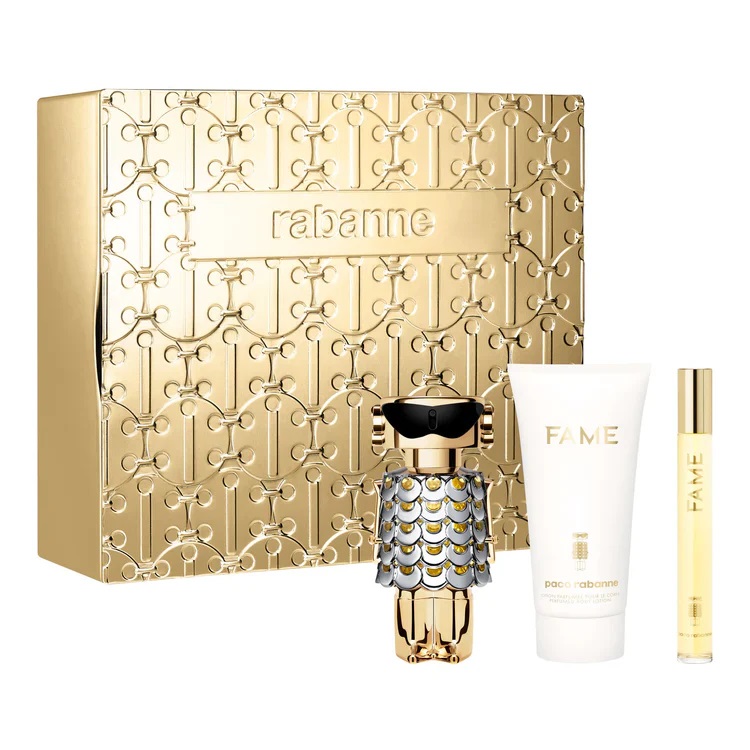 Paco Rabanne Fame set parfémová voda ve spreji 50ml + tělové mléko 75ml + miniaturní parfémová voda ve spreji 10ml