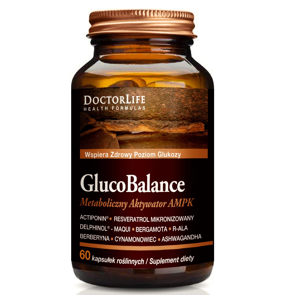 GlucoBalance Suplement Diety W Trosce O Poziom Glukozy 60 Kapsułek
