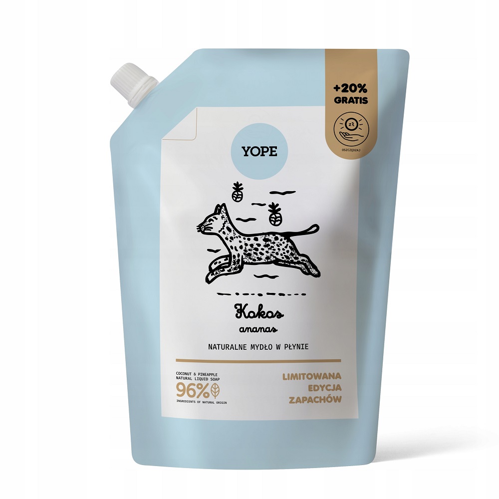 Refill Naturalnego Mydła Do Rąk Náplň Do Dávkovače Přírodního Tekutého Mýdla Kokos A An…