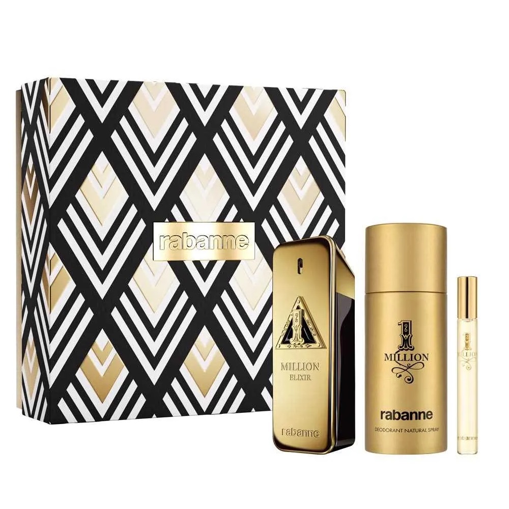 1 Million Elixir Zestaw Perfumy Spray + Dezodorant Spray + Perfumy Spray
